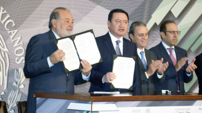 Fundaci N Carlos Slim Firma Convenio Con Segob Uni N Jalisco